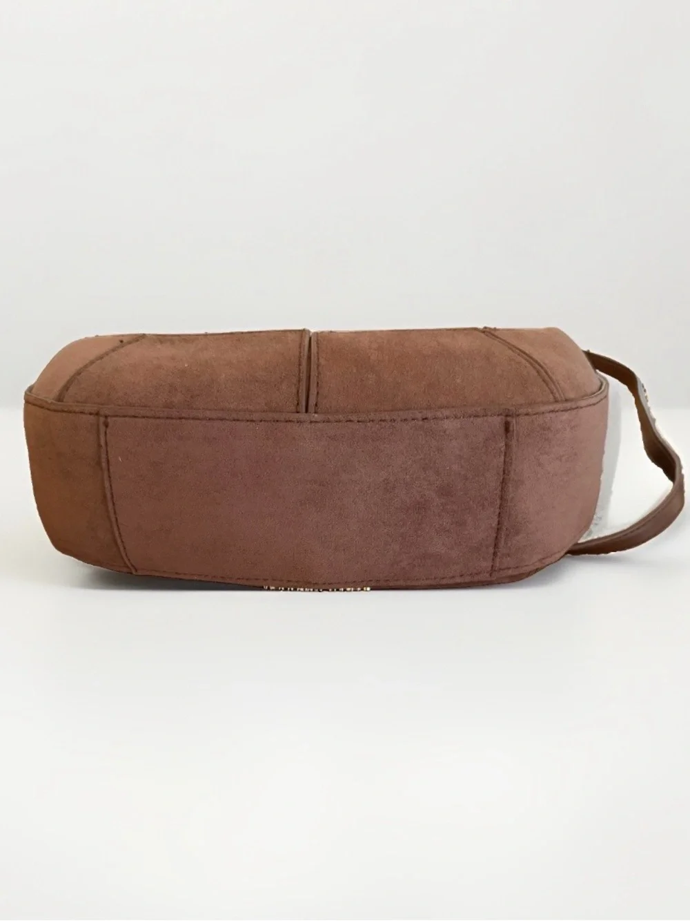 Steve Madden Chocolate Crescent Hobo with Gold Accent Bag NWT